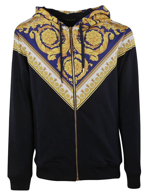 versace hoodie herren|versace barocco hoodie.